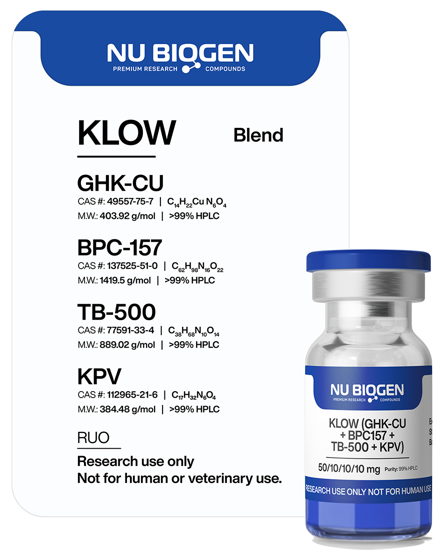 GHK-CU/BPC-157/TB-500/KPV (Klow Blend)