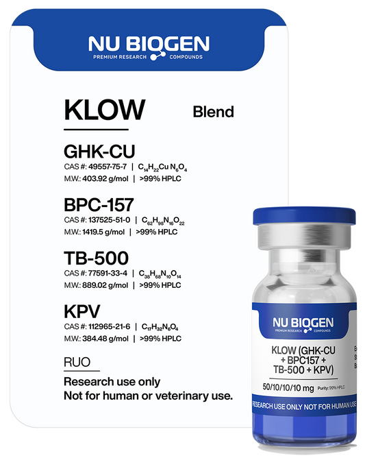 GHK-CU/BPC-157/TB-500/KPV (Klow Blend)